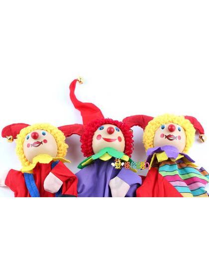 MyXL 2 stks/partij clown marionet verhaal speelgoed/kids kinderen rollenspel handpop pop knuffels voor verjaardagscadeaus,