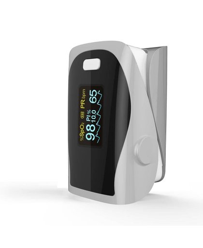 MyXL Huishoudelijke Gezondheid Monitoren Pulsoxymeters Vinger Zuurstof Vingertop Pulsoxymeter SPO2 Vinger Saturatiemeter CE-Grey   PRCMISEMED