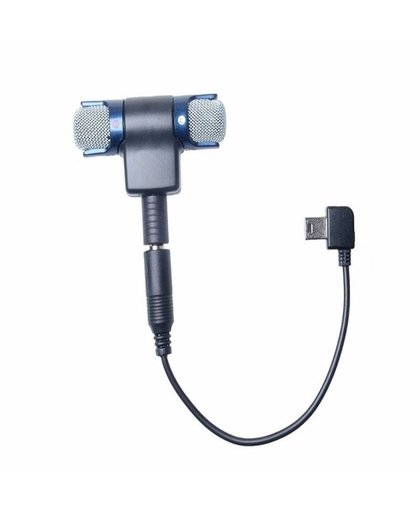 MyXL Voor gopro accessoires Externe Stereo Microfoon 3.5mm Mini USB Mic Adapter Kabel voor GoPro Hero 3 3 + 4 4 sessie Action Camera
