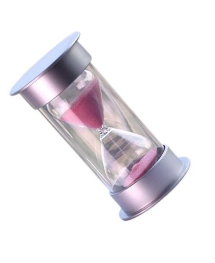 MyXL Boutique Plastic Crystal Zandloper 15 Minuten Zand Klok Decoratie Zandloper Timer roze