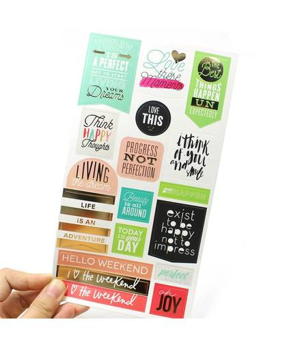MyXL ZFPARTY Liefde Deze Moment zelfklevende Papier Sticker voor Scrapbooking/DIY Ambachten/Card Maken Decoratie