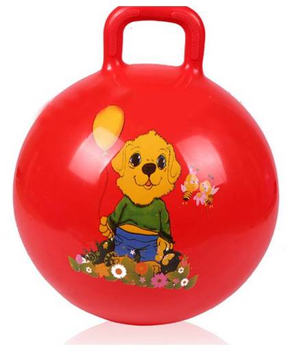 MyXL Stuiterende bal Opblaasbare speelgoed voor kinderen baby grijpen de bal stuiterende bal handvat de bal speelgoed Willekeurige patroon en kleur