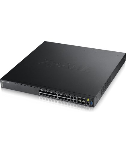 ZyXEL XGS3700-24 Managed L2+ Gigabit Ethernet (10/100/1000) Zwart