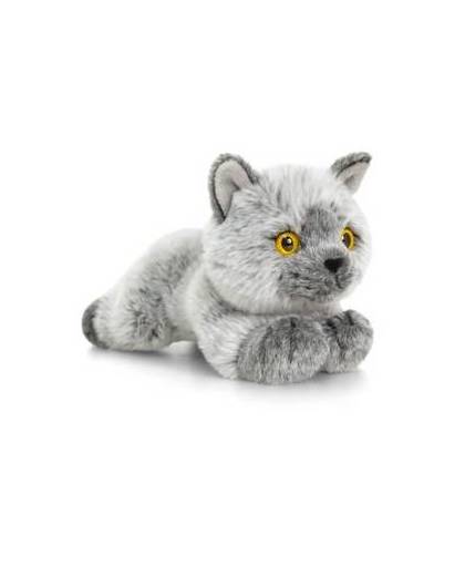 Keel toys pluche britse korthaar katten/poezen knuffel 30 cm