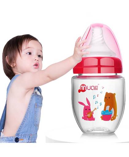 MyXL Zuigflessen 150 ml Baby Flessen Water Melk Zuigfles Mamadeira voor Babies Baby Peuter 0-12 M