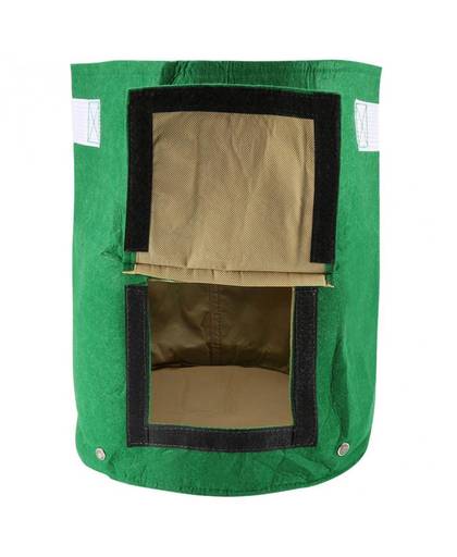 MyXL 1 St Outdoor Tuin Groene Bag Aardappel Groeien Planter Vilt Doek Aanplant Container Tas Met Side Venster