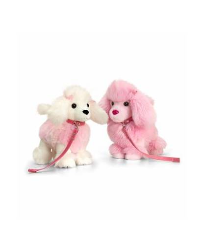 Keel toys pluche poedel knuffel roze 30 cm
