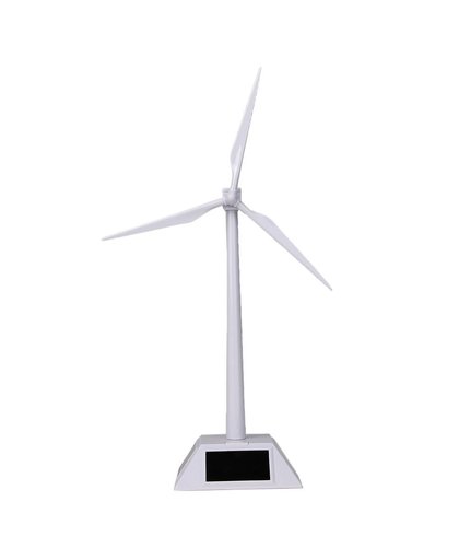 MyXL Zonne-energie Roterende Base Desktop Model-Zonne-energie ABS Plastics Windmolens/Windturbine Wit voor Kids Kinderen Speelgoed
