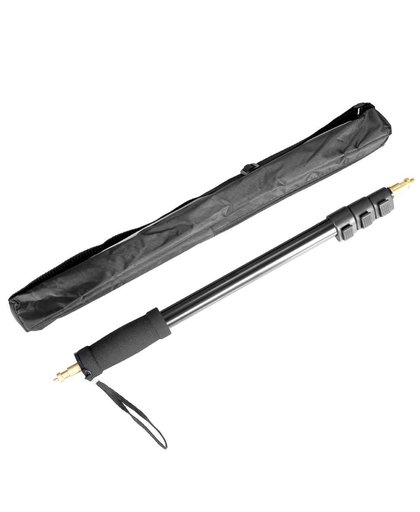 MyXL Neewer 21-63 &quot;/54.5-160 cm Draagbare Vier Secties Stretchable Boom Pole Stick 1/4&quot; Buitendraad voor Digitale Camera/LED Licht