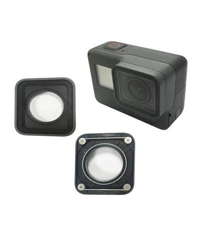 MyXL Vervanging Lens Cover voor GoPro HERO5 Camera-Zwart Aluminium Glas Lens Glas Voor GoPro HERO 5 Beschermhoes