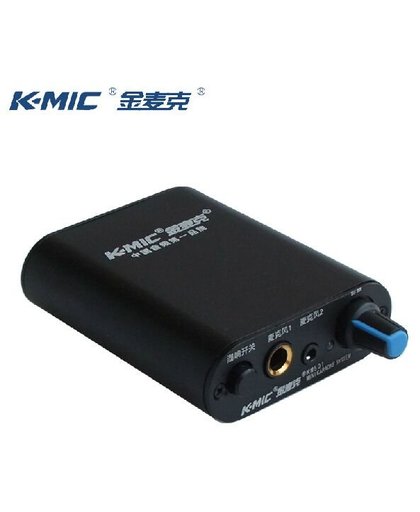 MyXL K-mic km501 twee kanalen microfoon versterker voor dynamische microfoon en condensator microfoon 6.5 + 3.5 inpute
