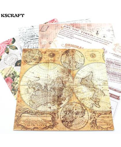 MyXL KSCRAFT Vintage Achtergrond Stickers voor Scrapbooking Gelukkig Planner/Card Making/Journaling Project