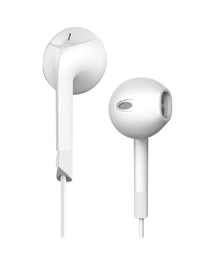 MyXL OrigineleP6 Oortelefoon Stereo Headset Half In-Ear Oordopjes met Microfoon voor Mobiele Telefoon Xiaomi iPhone