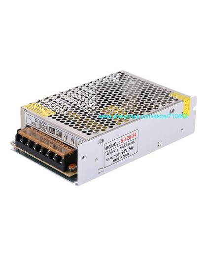 MyXL Single Output stroomvoorziening 24 V 5A 120 W Transformator 110 V 220 V AC Naar DC 24 V SMPS Voor LED Strip Light Display
