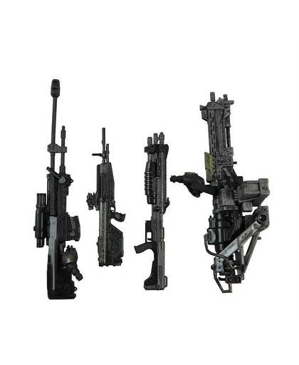 MyXL 4 stks/set Wapen Marksman Sniper Shotgun Rifle Machine Gun Turret Voor 6 &quot;Halo Figuur