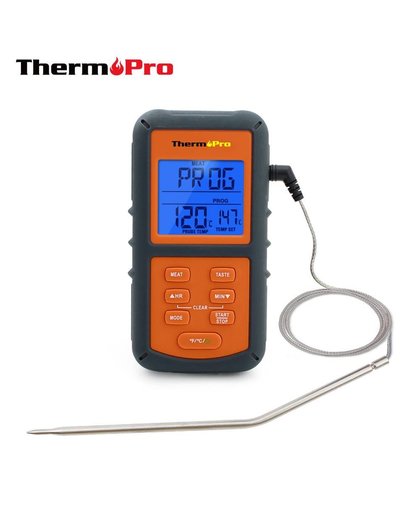 MyXL Originele ThermoPro TP-06S Remote Digitale Koken Voedsel instant Lees Vlees Thermometer met Probe voor Grill Roker BBQ Thermometer