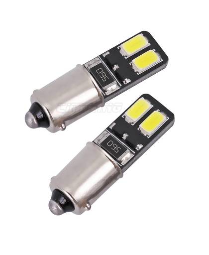 MyXL 10 stks BA9S led CANBUS 4SMD 5630 5730 LED auto-interieur t4w ba9s Lampen Wedge Lamp Auto-styling