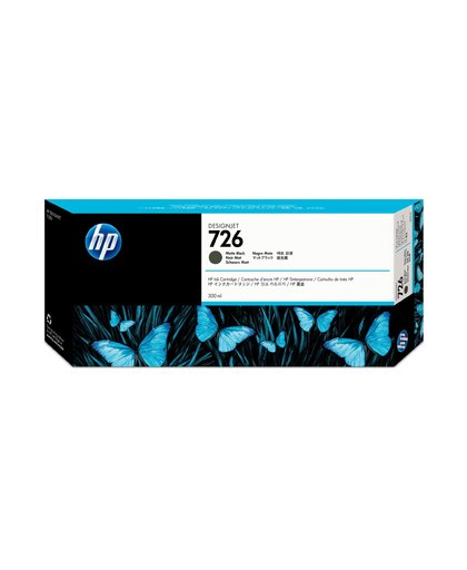 HP 726 matzwarte DesignJet , 300 ml inktcartridge