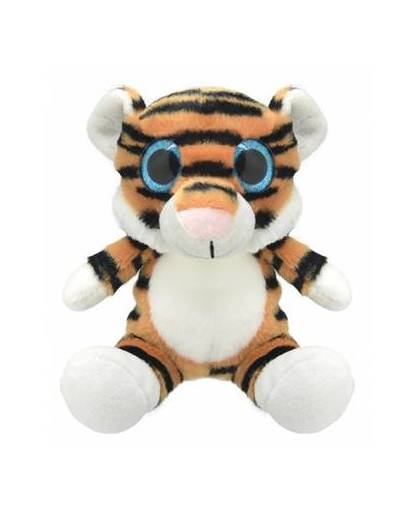Pluche tijger knuffel 19 cm