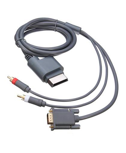 MyXL HD Slim Video Audio AV PC Monitor VGA Kabel 2 RCA Audio Cord Connector 2 In 1 Voor Microsoft Voor Xbox 360   ShirLin