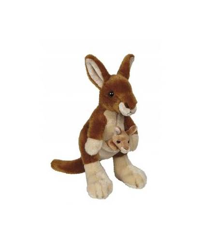 Pluche kangoeroe knuffel 22 cm