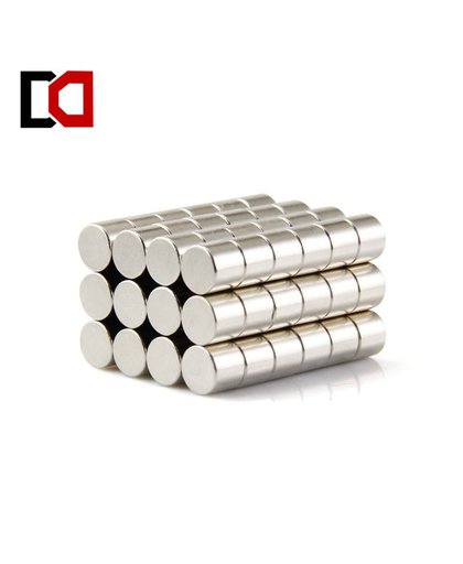 MyXL 100 stks neodymium magneet cilinder 6x5mm N50 zeldzame aarde industriële sterke magneten nickle   MyXL