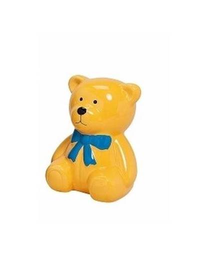 Spaarpot gele teddybeer 20 cm
