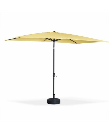 Alice&#039;s Garden Rechthoekige parasol 2x3m, centrale aluminium mast , kan georiënteerd