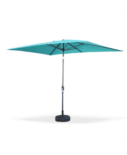 Alice&#039;s Garden Rechthoekige parasol 2x3m, centrale aluminium mast , kan georiënteerd