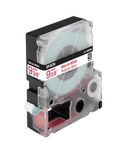 Epson Standard Tape- LC3WRN9 Std Red/Wht 9/9 labelprinter-tape