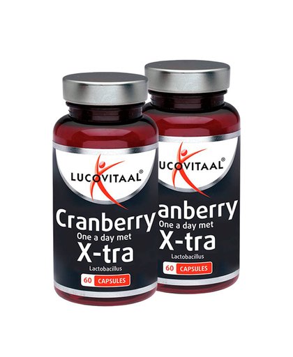 Lucovitaal Cranberry+ xtra forte duo 2 x 60 capsules 2x60c