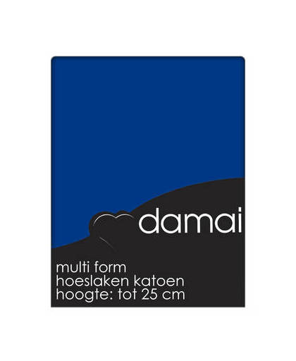 Hoeslaken multiform damai donker blauw (katoen)-80/90 x 200/210 cm