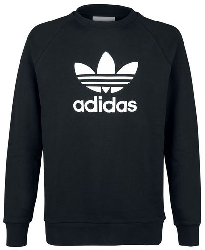 adidas Trefoil Crew sweater zwart