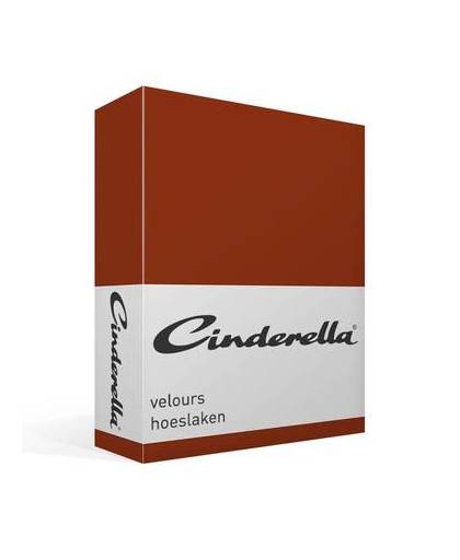 Cinderella velours hoeslaken - 1-persoons (80/90x190/200/220 cm)