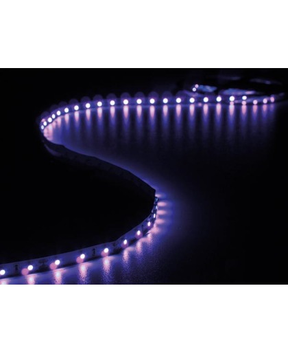 KIT MET FLEXIBELE LED-STRIP EN VOEDING - ULTRAVIOLET - 300 LEDS - 5 m - 12Vdc - ZONDER COATING