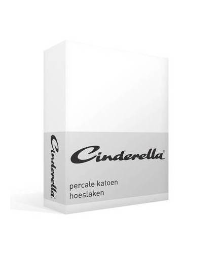 Cinderella basic percale katoen hoeslaken - 1-persoons (90x220 cm)