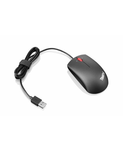 Lenovo ThinkPad Precision USB Mouse muis Optisch 1200 DPI Ambidextrous Zwart, Grafiet