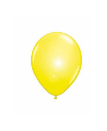 Led licht ballonnen geel 5 stuks