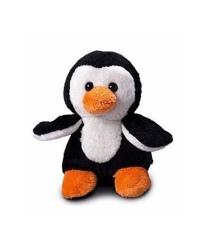 Pluche pinguin knuffel 12 cm met beschrijfbaar label