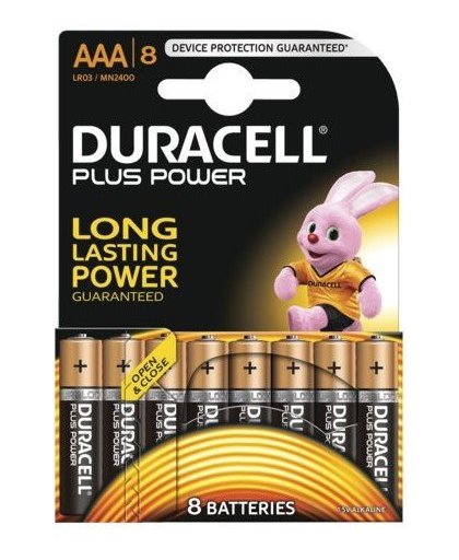 Duracell Batterij Duracell Plus Power 8xAAA alkaline