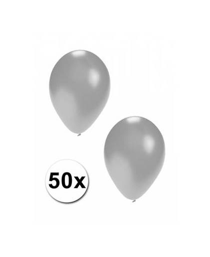 50 ballonnen zilver