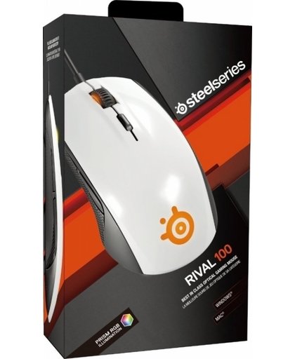 SteelSeries Rival 100 Optical Mouse (White)