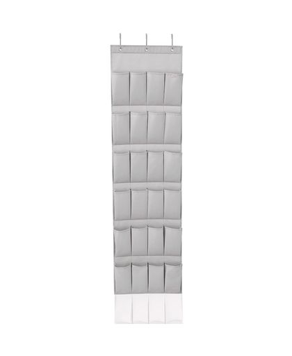 Leifheit Schoenenorganizer met 24 zakken grijs 47,5x5x165,8 cm 80016