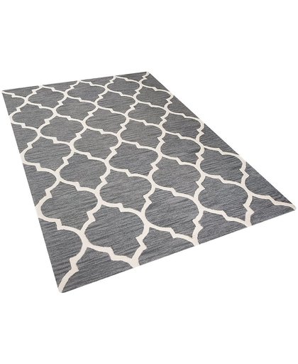 beliani Tapijt grijs - 160x230 cm - wollen tapijt - carpet - karpet - vloerkleed - wol - YALOVA