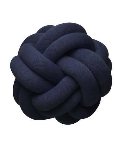 Knot - Kussen - marineblauw/wasbaar op 30°C/30x30x15cm