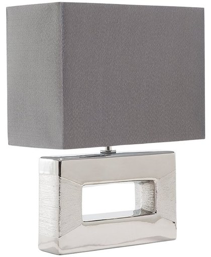 beliani Tafellamp zilver - tafellicht - nachtkastlamp - leeslamp - verlichting - ONYX