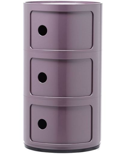 kartell Componibili 3 - Container - paars/glanzend/H 59cm/ Ø 32cm/Nieuwe kleur!