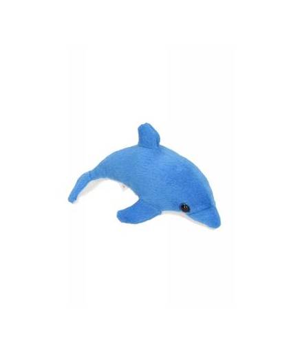 Pluche knuffel dolfijn blauw 15 cm