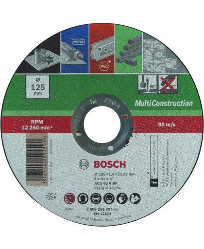Bosch doorslijpschijf Multi Construction voor haakse slijpmachine 2609256307