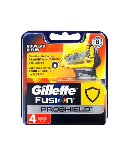 Gillette Fusion Proshield Scheermesjes - Yellow 4 stuks